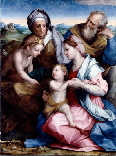 Heilige Familie door Andrea del Sarto